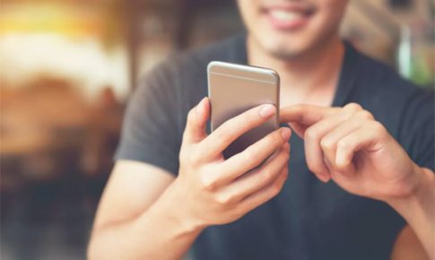 Person using a phone